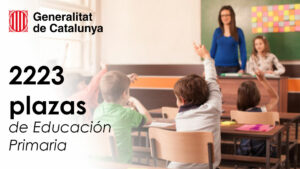 Oferta de 2223 plazas de Educación Primaria en La Generalitat de Cataluña