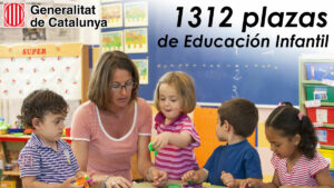 Oferta de 1312 plazas de Educación Infantil en La Generalitat de Cataluña
