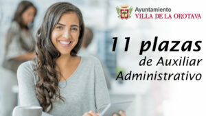 Oferta de 11 plazas de Auxiliar Administrativo en La Orotava (Tenerife)