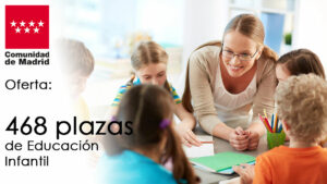 Oferta de 468 plazas de Educación Infantil en La Comunidad de Madrid