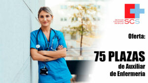 Oferta de 75 plazas de Auxiliar de Enfermería en El SCS (Servicio Cántabro de Salud)